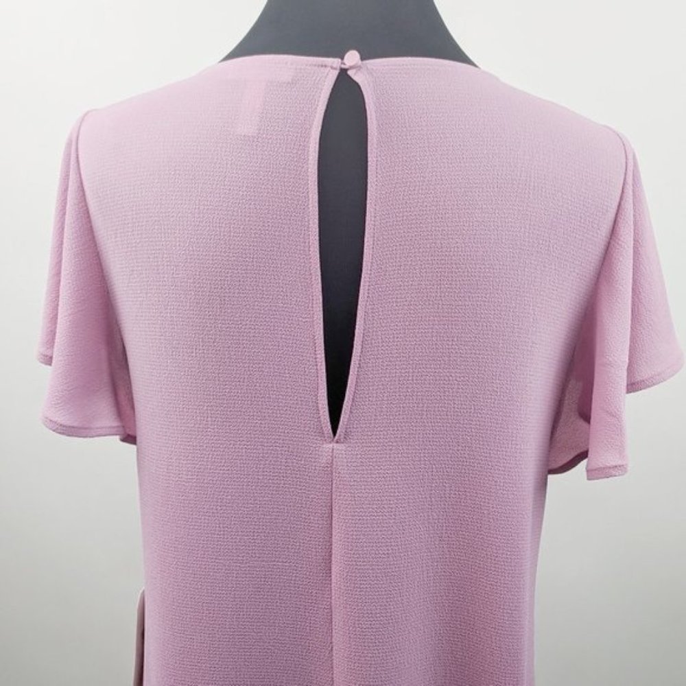 Leith Purple Victoria Ruffle Mini Dress - Picture 6 of 7